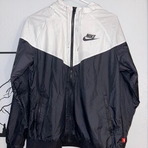 Nike Two-Tone Black and White Windrunner Sportswear Jacket